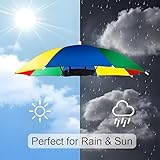 dinghaole Portable Umbrella Hat for Adults - Lightweight (80g) Sun Shade Hat with Elastic Band, Watermelon Color, 32cm/12.5" Diameter - Ideal for Fishing, Hiking, Outdoor Activities - Image 6