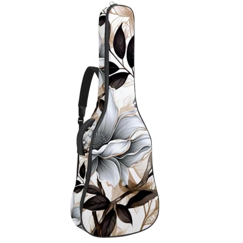 Sac pour guitare acoustique imperméable avec couche protectrice antichoc et grands compartiments