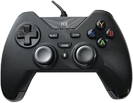 IHK Brand USB Wired Gaming PC Controller for Computer Laptop (Windows 10/8.1/8 / 7 / XP) / PS3 Plasytation 3 / Android Devices / PC360 / TV Box/Steam Game with Dual Turbo Vibration