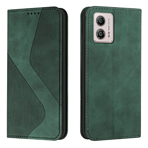 Étui Motorola Moto G53/G13/G23 en cuir PU gris avec fentes cartes