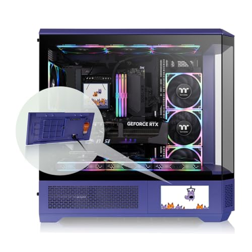 Image of Thermaltake View 600 TG 6.0 Inch LCD Screen Panel Kit; LCD and Panel; 1480x720p; TTRGBPlus 3.0 Supported; Type-C to USB (9-Pin);