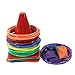 42 pcs 3-in-1 Carnival Games Set Plastic Colorful Cones Ring Toss Combo Set Outdoor Carnival Games Bean Bag for Kids Adults Birthday Party Outdoor Throwing Games