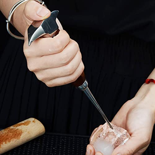 Picador de Hielo de Acero Inoxidable con de Seguridad, Barras de Cocina, Cono de Hielo, Cubo de Hielo, Martillo de Hielo 6,7