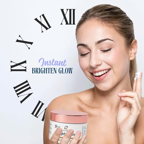 Image of Brighten Glow Skin Brightening Cream - Glutathione & Niacinamide Skin Brightener for Dark Spots, Pigmentation & Uneven Skin Tone - Radiance & Even Tone Face Cream I 50 g (Skin Brightening Formula)