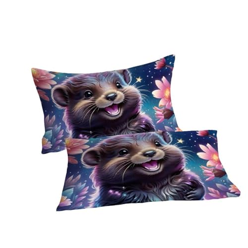 Housse de couette King en microfibre douce avec impression 3D animaux et ses taies - 7