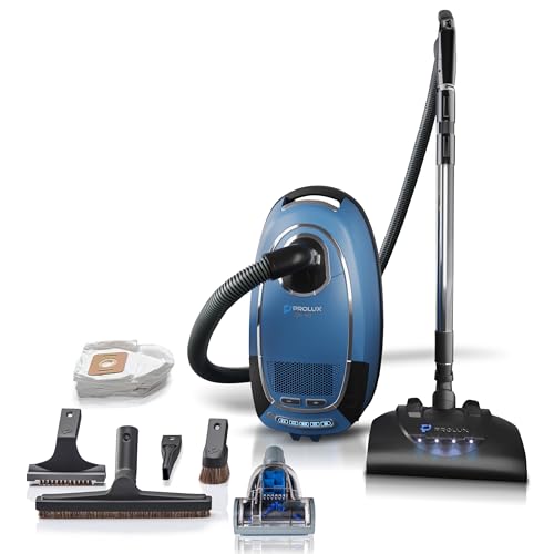 Prolux QX90 Bote en bolsa Aspiradora HEPA mejor valorada con cabezal eléctrico para el hogar
