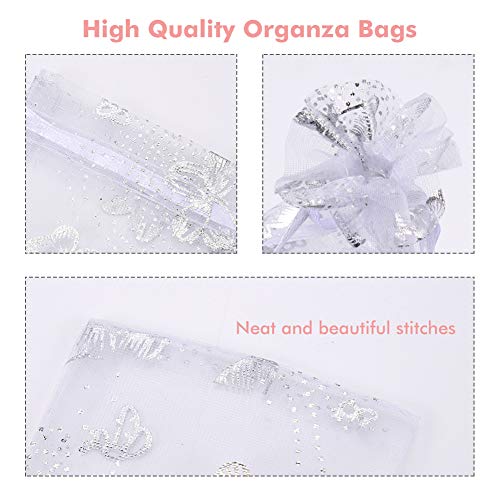 HooAMI 25 sacchetti regalo in organza con farfalle...