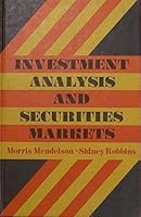 Investment Analysis and Securities Markets 0465035949 Book Cover