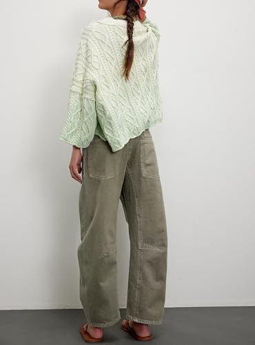 Mxiqqpltky Drawstring Barrel Jeans Women Low Rise Patchwork Y2k Mom Jeans Wide Leg Baggy Boyfriend Denim Pants Streetwear2