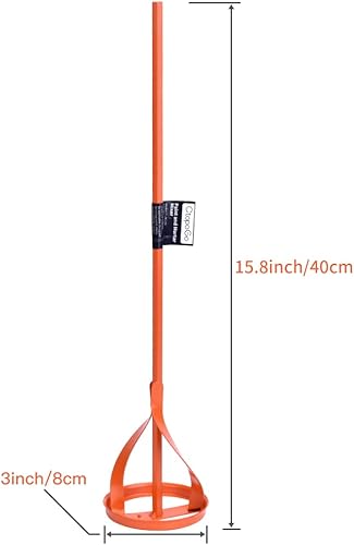 Miniatura 2 de Mezclador de pintura y mortero 16 pulgadas de largo, 3 pulgadas de diámetro compuesto, sellador, lechada, Thinset, yeso, barro, mezclador
