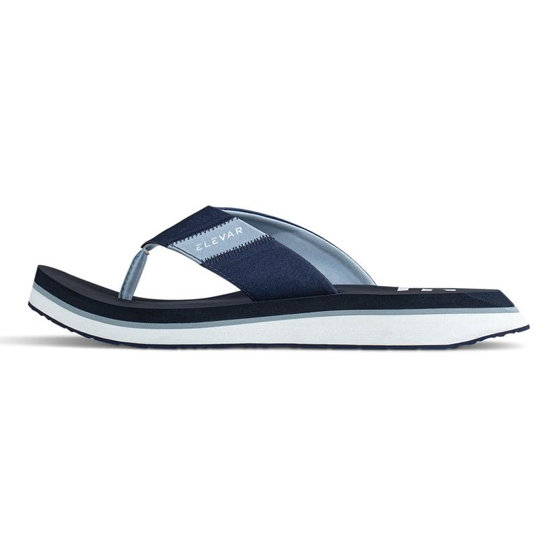 elevar Neo Stryde Men's Flip-Flops with QuadraFoam Cushioning Super Soft & Comfortable EVA Slippers for Men Stylish Indoor & Outdoor Slippers with Arch Support & Lycra Lining for All-Day Comfort-picture-46