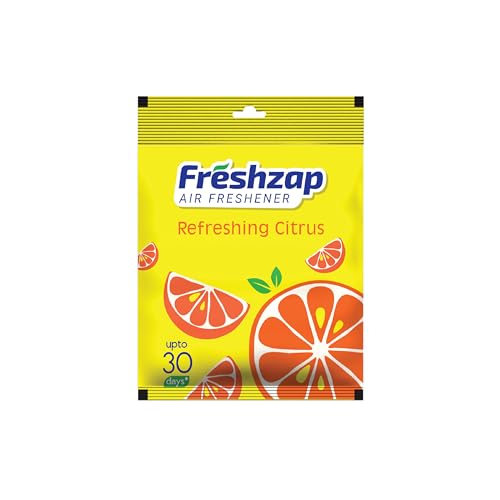 FRESHZAP Air freshener Refreshing Citrus 10g (Air Pocket) | Revitalising Pink Rose fragrance for Room, Car, Bathroom, & Toilet | Long Lasting scent up to 30 days | (B0CP28W8BC) Amazon Price History, Amazon Price Tracker