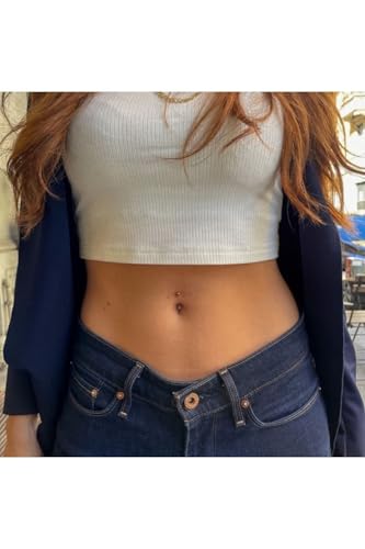 Gümüş Cerrahi Çelik Küçük Toplu Göbek Piercingi