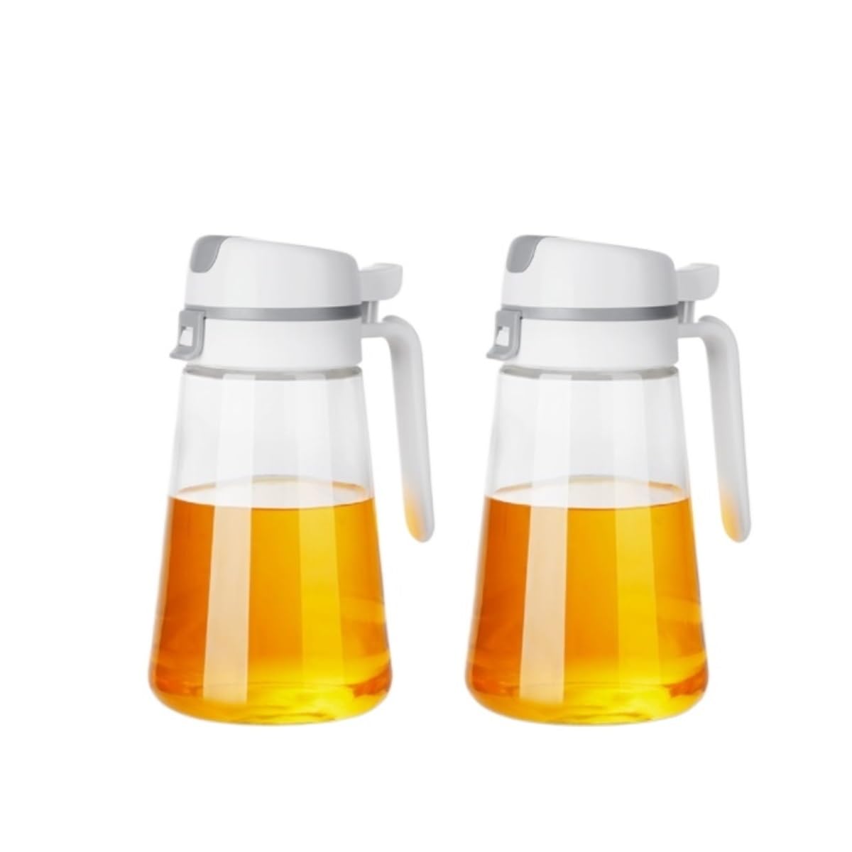 Aceitera Antigoteo Dispensador De Aceite Juego De 2 Botellas Dispensadoras De Aceite De Oliva, De Cristal Transparente, For Condimentos De Cocina Vinagrera Botella para Aceite