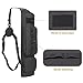 KRATARC Back Arrow Quiver Archery Field Quiver Shoulder Hanged Carry Hunting Target Arrow Quiver Bag with 2 Pockets (Black)