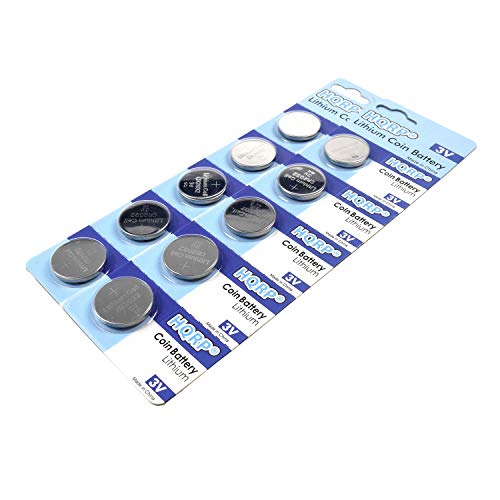Batería CR2032 de litio 3 voltios pack x10 HQRP miniatura 4