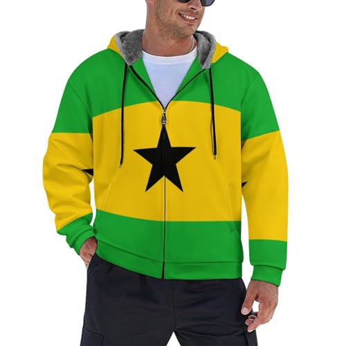 Chaqueta de invierno con bandera vintage de Santo Tomé para tus rutas al aire libre