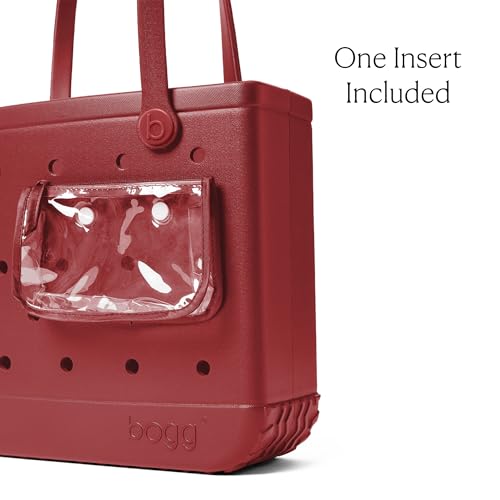 Image of BOGG BAG - Medium Tote Bag - Burgundy Baller - 15in L x 5in W x 12.5in H - Lightweight, Washable, Durable - All Purpose EVA - for Beach, Pool, Boat, Work, Sports