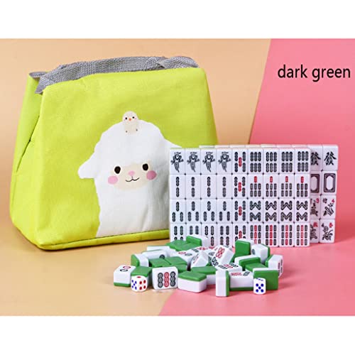 Mini Juego de Mahjong Chino de Viaje con 144 Fichas miniatura 3