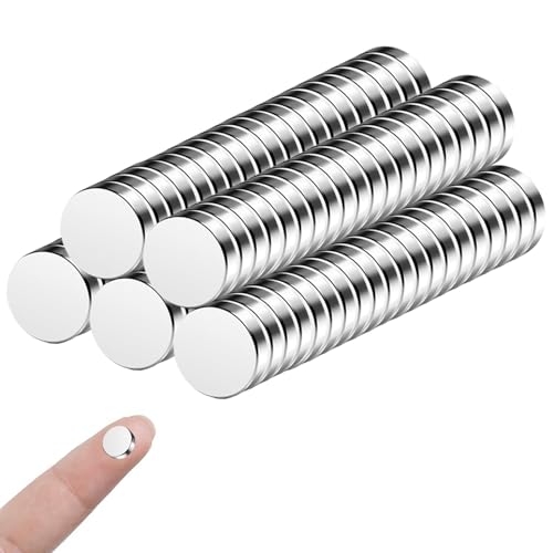 100 Pcs | 8x2mm Aimants Ronds Extrêmement Puissants, Petits Aimant Frigo Néodyme Puissants, Magnets Mini Aimants,pour Réfrigérateur, Images,Bricolage,...