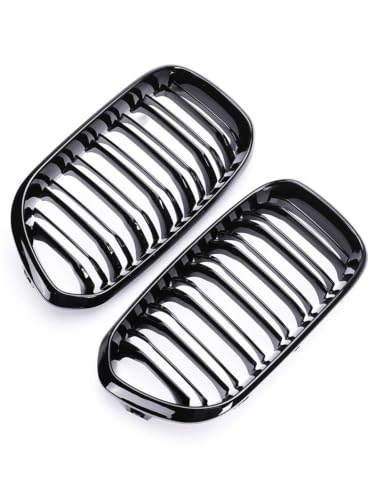Parrilla delantera de doble listón negro mate para mejorar la estética de tu Serie 1 F20 F21