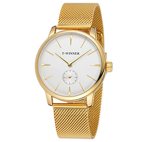 Montre mécanique pour homme FORSINING avec bracelet en acier inoxydable élégant