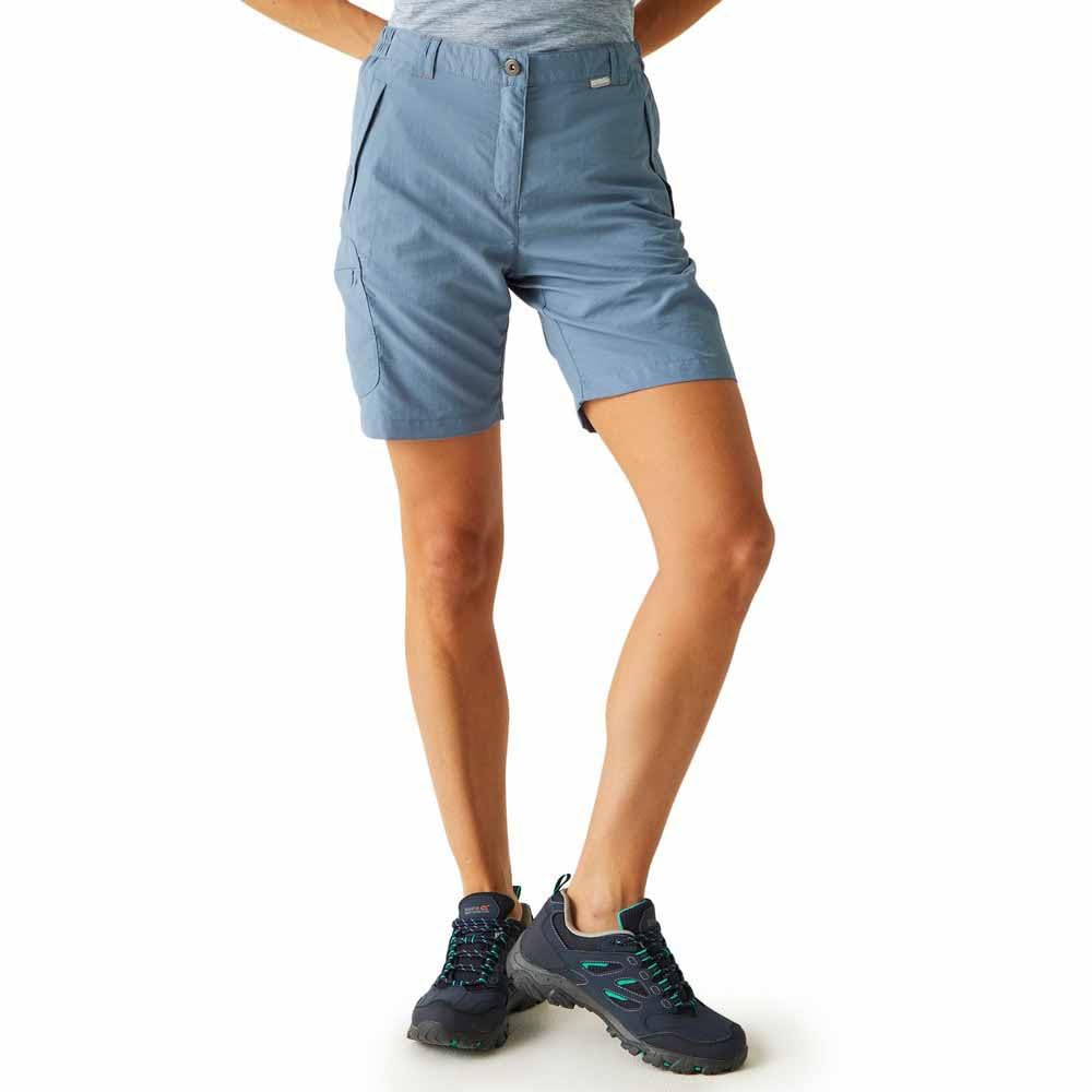 Regatta Women's Blue Coronet Chaska Ii- Hiking Shorts, 16