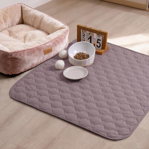 Image of gogobunny 100% Double Sided Waterproof Dog Blanket Soft Pet Bed Cover Reversible Protect Furniture Couch Sofa Car for Puppy Large Dog Cat (Dark Sea Fog /Light Sea Fog, 30x30 Inch (Pack of 1))