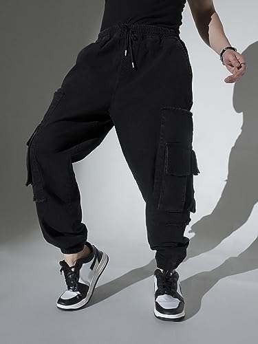 Image of Hubberholme Men's Loose Fit Cargo Jogger Jeans