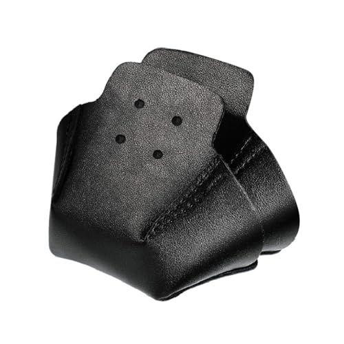 Samuliy Protectores de puntera para patines de ruedas, 2 protectores de patines, protectores de puntera de piel, protectores para patines de cuatro ruedas