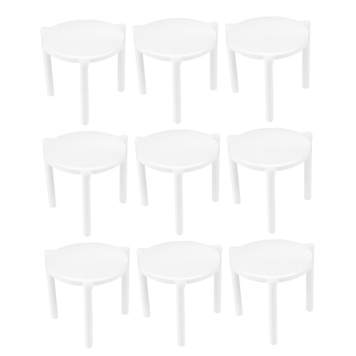 CIYODO 100pcs Pizza Stand Pizza Tower Fabric Pizza Boxes Pizza Saver Stand Tabletop Pizza Saver Pizza Stack Pizza Storage Container Pizza Rack Stand Pizza Holder Pizza Tripod Pp White