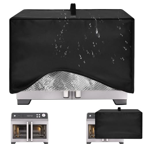 Image of Heavy Duty Air Fryer Toaster Oven Dust Cover for Ninja French Door Premier Air Fryer Oven FO101 20.3QT,16.93 inchDx14.57 inchWx12.99 inchH, 600D nylon w /12m Foil, Heat-Resistant Waterproof Oil-Proof