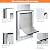 Ownpets Aluminum Extra Large Dog Door, Pet Door for Interior and Exterior Doors, with Magnetic Flap and Lockable Sliding Panel, Heavy Duty Doggy Door for Dogs Up to 200lbs