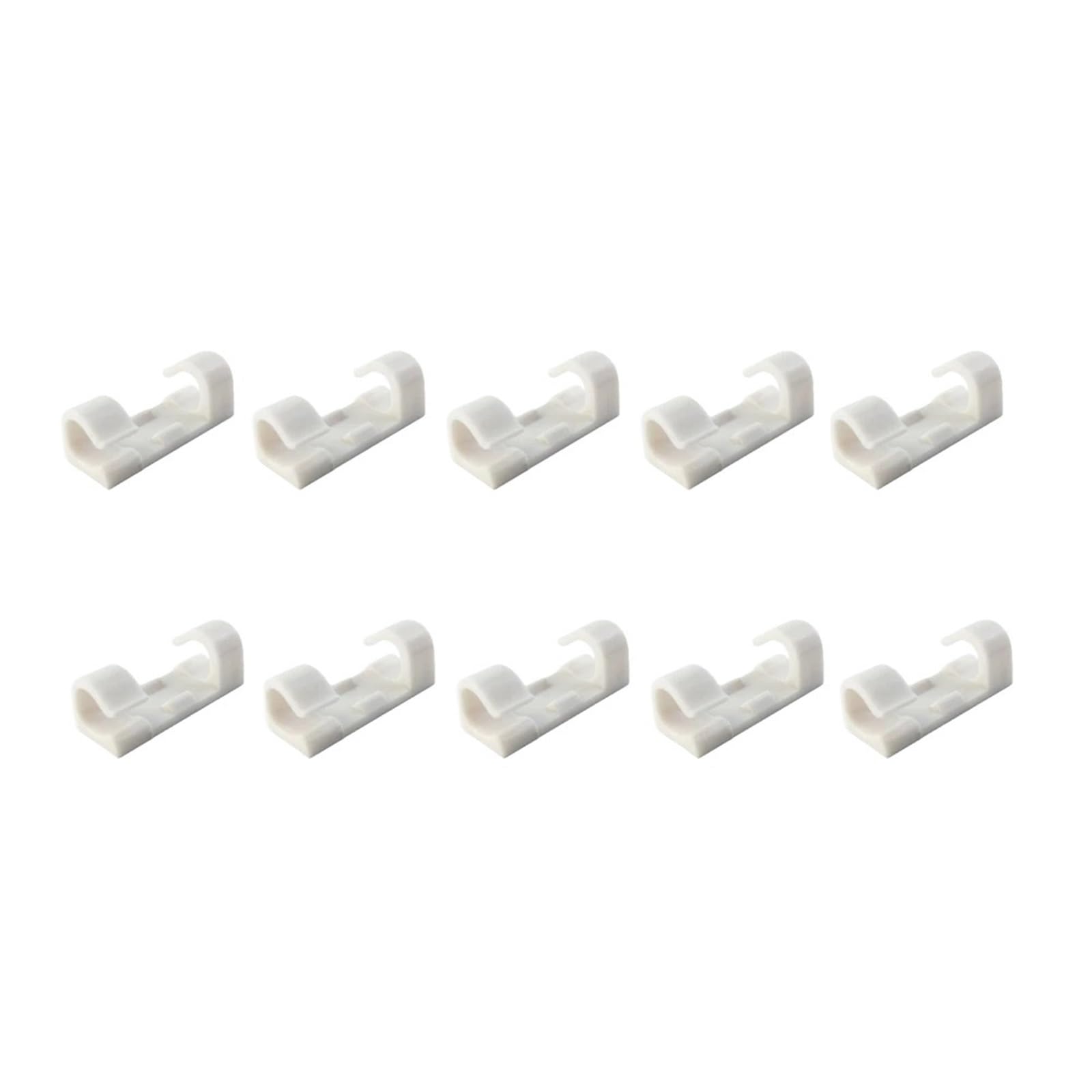 20 Stück selbstklebende Kabelklemmen, Klemmen for Tisch und Wand, Organizer, Halterung for Computer, USB-Ladedatenkabel(20 pcs white)
