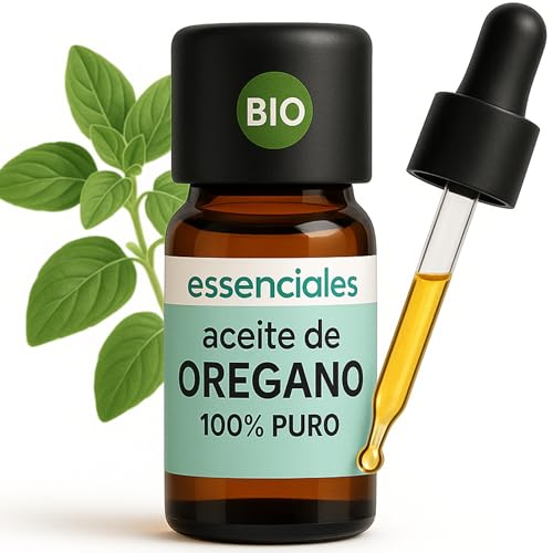 Aceite Esencial de Orégano BIO 10 ml - Bienestar Natural en cada Gota - 100% Puro - Essenciales