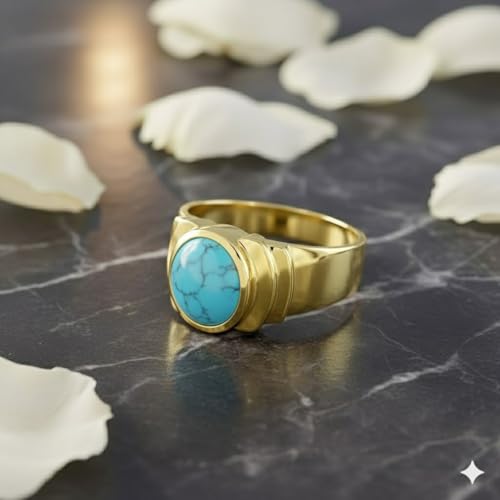 Image of 55Carat Choose Your Color Natural Birthstones 18 K Gold Plated Ring Bold Statement Jewellery Sizes 4-13