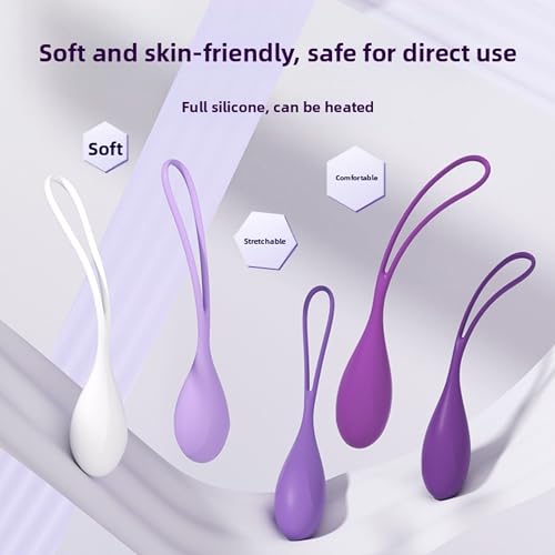 Kegel-Exercise-Set-Ben-Wa-Balls-Vaginal-Weights-for-Intimate-Tightening-Improve-Bladder-Leakage-Pelvic-Floor-Muscle-Training-5-Piece-Set-Suitable-for-Beginners-and-Advanced-Users