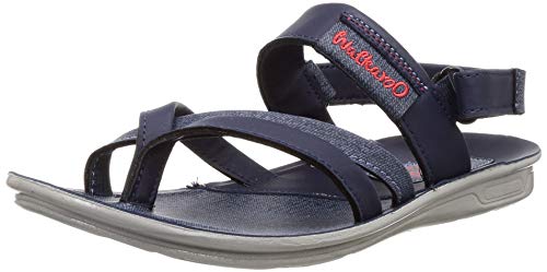 Image of Walkaroo Men Blue Grey Outdoor Sandals-7 UK (W5767)