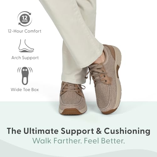 Orthofeet Men's Orthopedic Porto Canvas Casual Shoes2