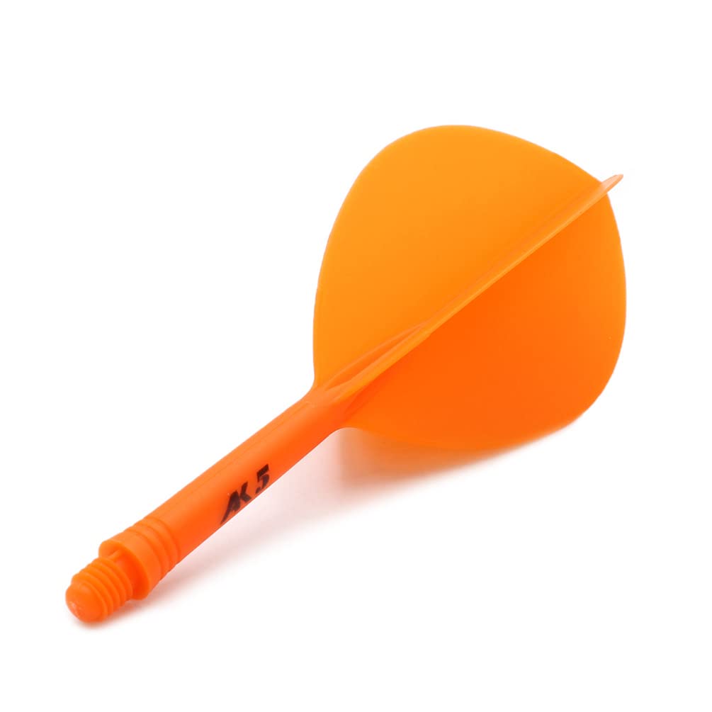 CUESOUL Rost Eje de dardo Integrado y Plumas estándar/lágrima de Pera/Forma Delgada con patrón Atractivo, Juego de 3 Piezas - 2