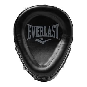 Everlast Unisex Erwachsene Boxpratzen Powerlock Focus Mitts Protection Gear Mitts, Schwarz, Einheitsgröße