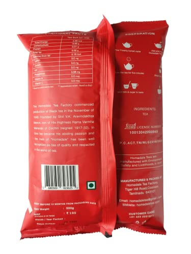Image of Homedale Tea 500 G | Pack Of 1 | Total High Grown Nilgiri Ctc Tea - Black, Powder