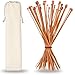 Price comparison product image H&S Bamboo & Wooden Knitting Needles Set (36 Pcs) Single Pointed Knitting Needles Long with Case