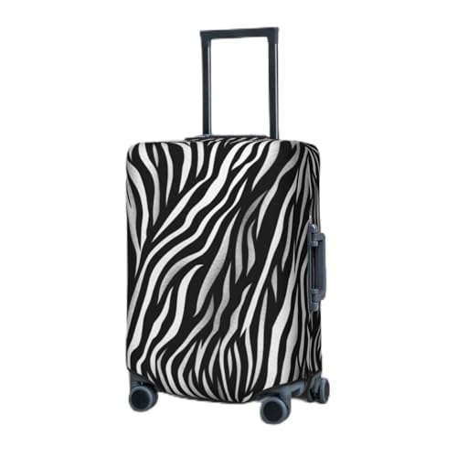 Travel Luggage Cover for Suitcase Elastic Suitcase Protector Zebra Print Suitcase Covers Washable Suitcase Protective Cover Dust-proof Luggage Covers Fit 18-32 Inch Luggage