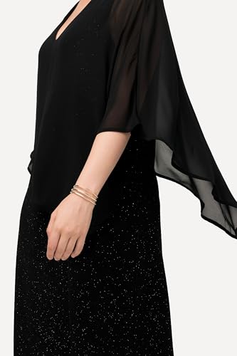 Robe double couche en mousseline Ulla Popken grande taille chic - 5