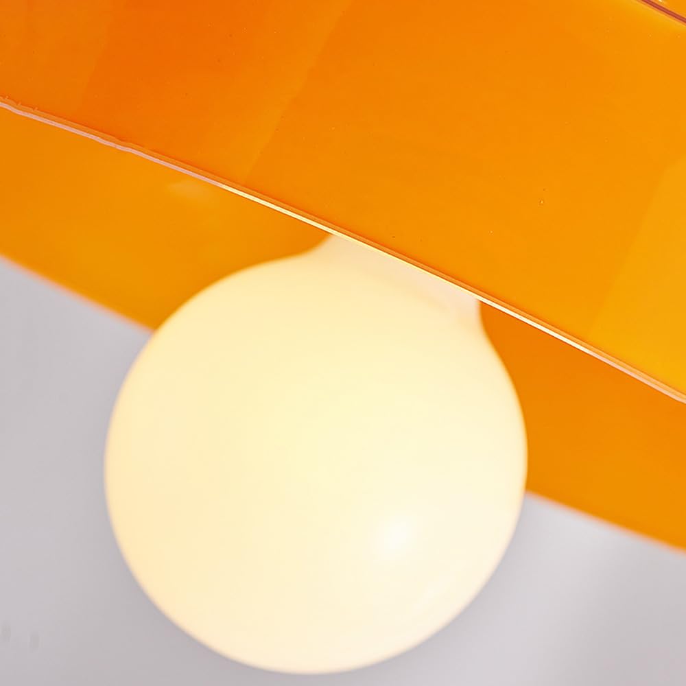 Lámpara de techo moderna para pasillo de mediados de siglo, lámpara de techo para cocina de granja, luz de techo de vidrio verde naranja para baño, luz de techo empotrada para porche delantero