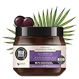 P-Beauty Naturkosmetik Haarmaske mit Acai Öl 250ml - Intensive Haarkur für Repair & Regeneration - Bio & Vegan - Farbschutz & Anti Aging Pflege - für trockenes, coloriertes Haar & Glanz (1x 250ml)