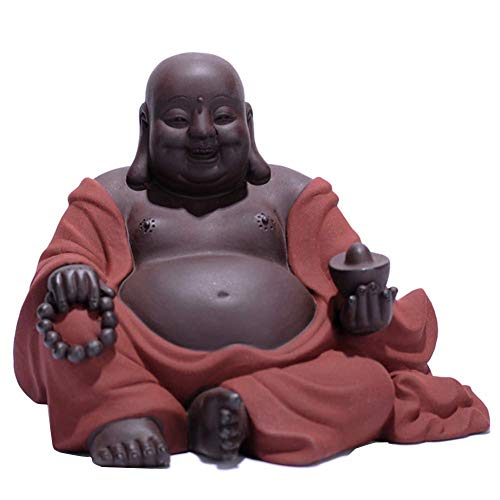 Bouddha Riant Souriant en Cadeau : Idée Déco Rustique Faite à la Main