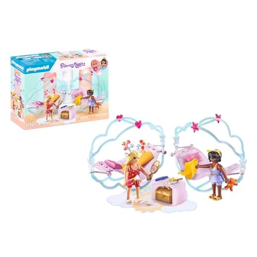 Playmobil 71362 Chambre de Princesses, Comprend Deux Princesses, Deux Lits à Bascule, Un Coffre et de Nombreux Autres Accessoires, Gamme Princess Magic pour Enfants dès 4 Ans