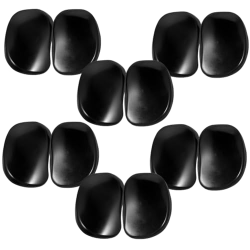 Ipetboom 20 Piezas Orejeras Para Teñir El Cabello Kit De Oído Oreja Brillante Consejos De Auriculares De Espuma Cubiertas Para Los Oídos a Prueba De Agua Oreja Adulto El Plastico Black